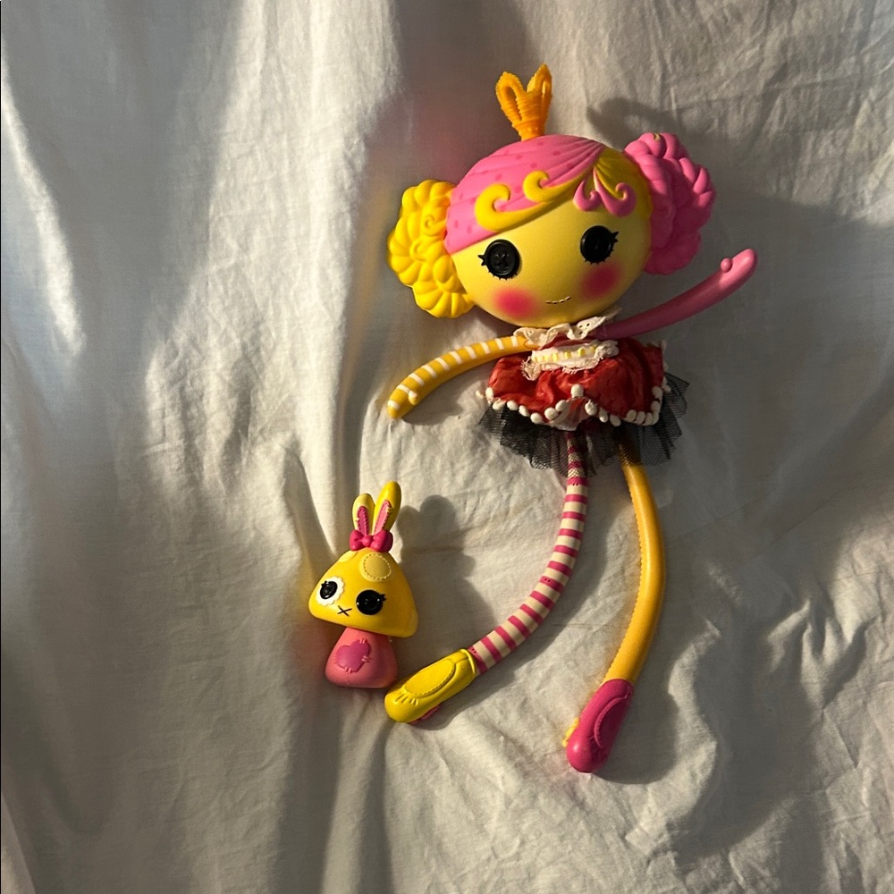 Lalaloopsy doll,princess Juniper.orange crown ballet slippers,pink&yellow hair